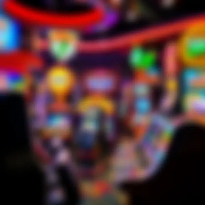 Vibrant display of Jackpot Party Casino's gaming options