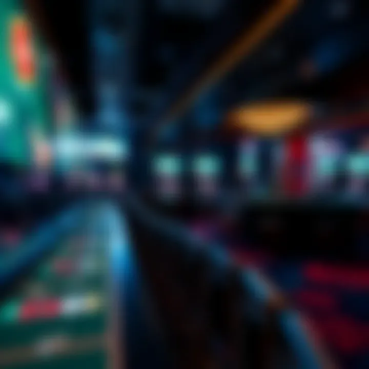 Interior of a popular poker venue in New Jersey