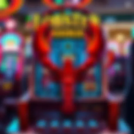 Vibrant depiction of the Lobster Mania slot machine interface
