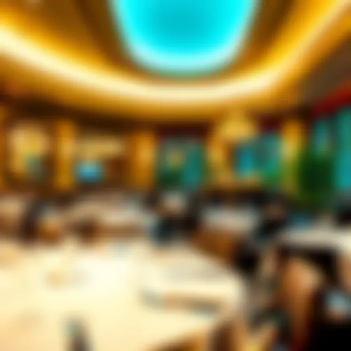 Elegant dining area highlighting the culinary offerings available at the hotel