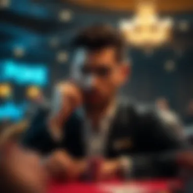 A Strategic Poker Player in Thought A strategic poker player deep in thought