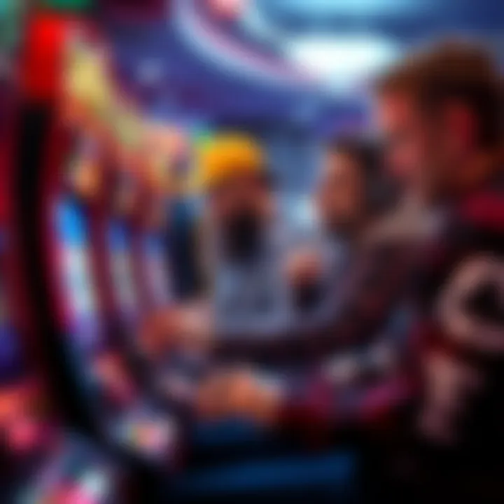 Slot players engaging in a thrilling gaming experience