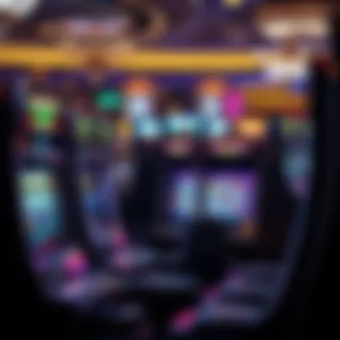 Luxurious slot machine display