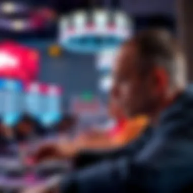 Visual representation of psychological factors in betting decisions