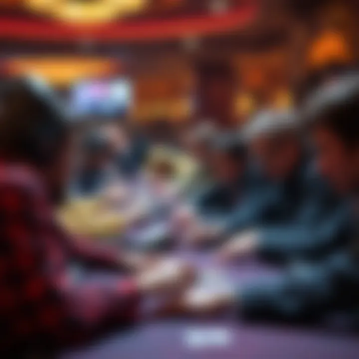 Strategic Minds at Work Players engaged in a poker tournament