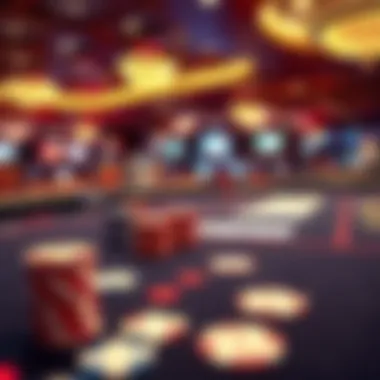 The Thrill of Competition at Motor City Casino Poker tournament table with chips and cards