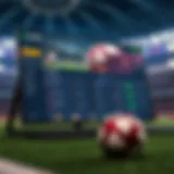 User interface of a soccer betting platform