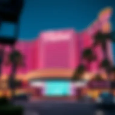 Revitalized Facade of Palms Casino Exterior view of Palms Casino highlighting renovations