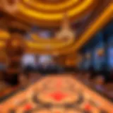 Luxurious interior design of Palms Casino