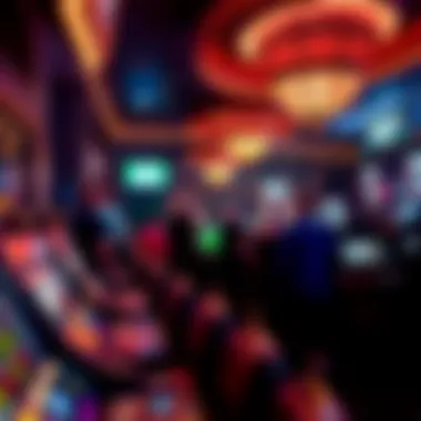 Scene of live entertainment event at the casino