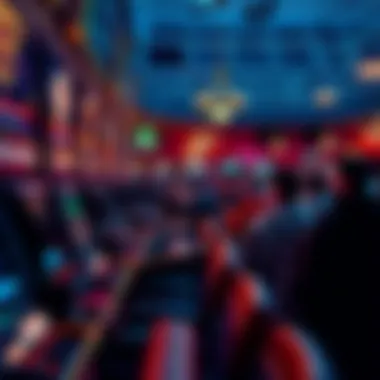 Wagering area with punters engaged