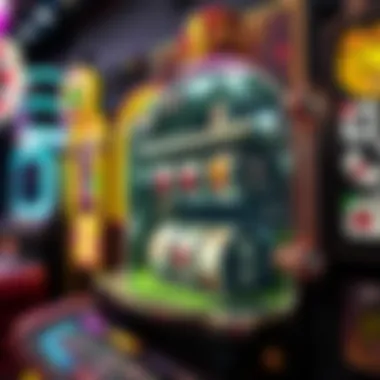 Diagram illustrating the inner mechanics and functions of a slot machine