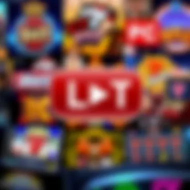 Collage of popular slot games featured in YouTube content