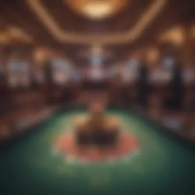 Exciting Gaming Floor Experience Casino gaming floor filled with vibrant slot machines and table games