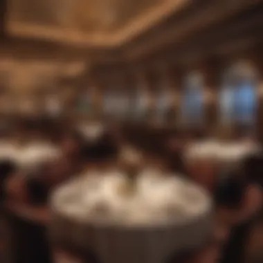 Sophisticated Atmosphere for Fine Dining Elegant dining setting at Rivers Casino restaurant