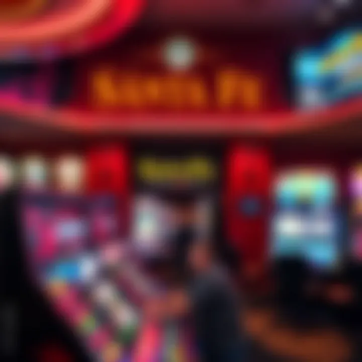 Display of various gaming promotions