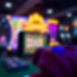 A close-up of a smartphone displaying Slotomania gameplay