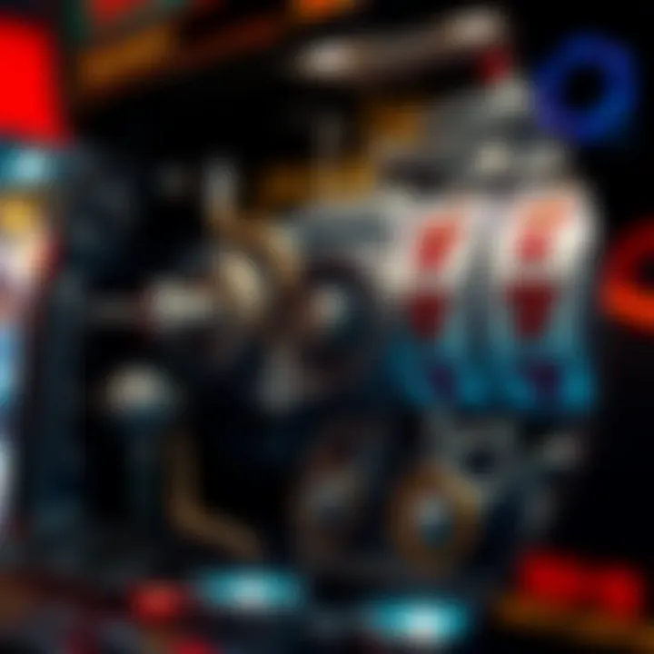 Detailed view of the mechanics behind the Solstice Slot Machine