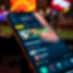 User interface of Sportsbet mobile app showcasing betting options