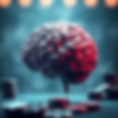 Enhancing Decision-Making in Poker A brain depicting strategic thinking and decision-making