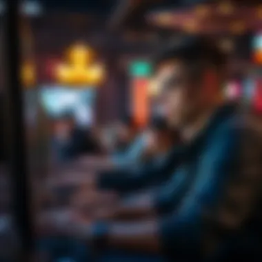 Person engaging in online gaming