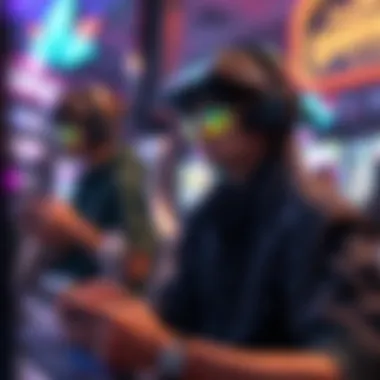 Technology Empowering Gaming Experiences A visual representation of technological advancements in mobile gaming