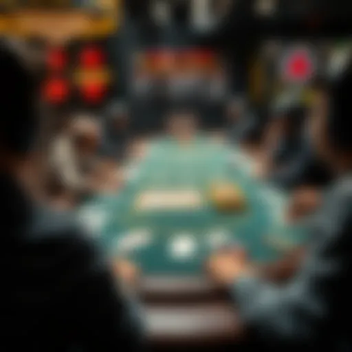 An engaging online poker table displaying various game types