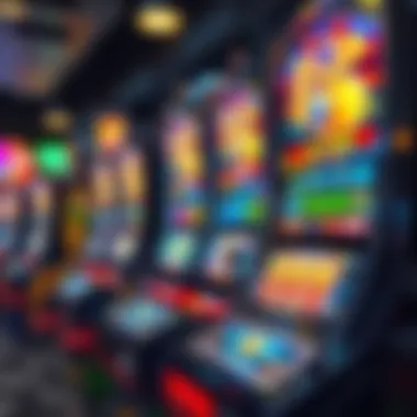 Advanced Slot Machine Technology An advanced slot machine with a vibrant display showcasing its features