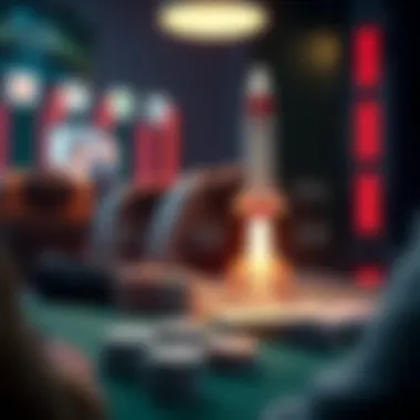 A diagram illustrating risk management principles in rockets and poker.