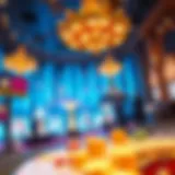 Digital landscape showcasing online commerce and casino interaction