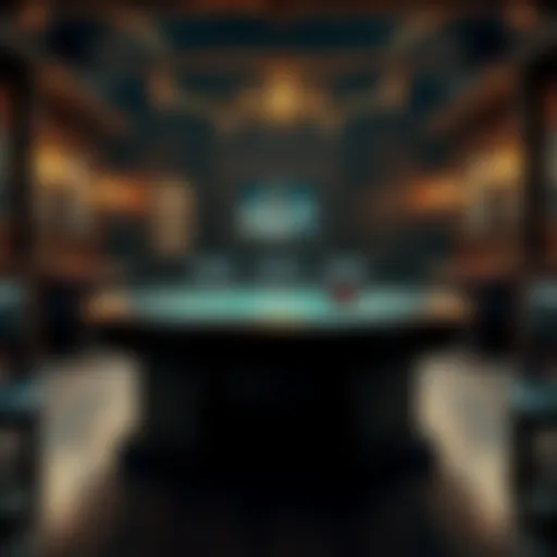 A rustic poker table in a saloon setting, embodying the essence of Cowboy Poker.