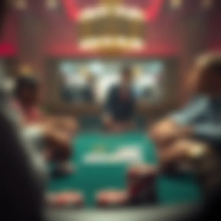 An illustration of Texas Hold'em gameplay strategy