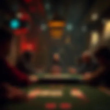 Atmospheric Underground Poker Setting Atmospheric underground poker setting