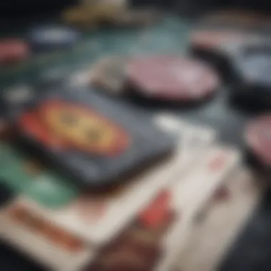 Diverse Payment Options for Online Gambling A close-up of a digital wallet displaying various payment options
