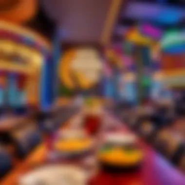 A vibrant dining area within the LINQ Casino offering culinary delights