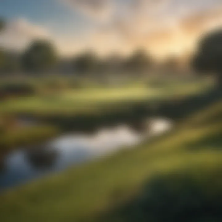 A breathtaking view of the TPC Sawgrass course during The Players Championship.