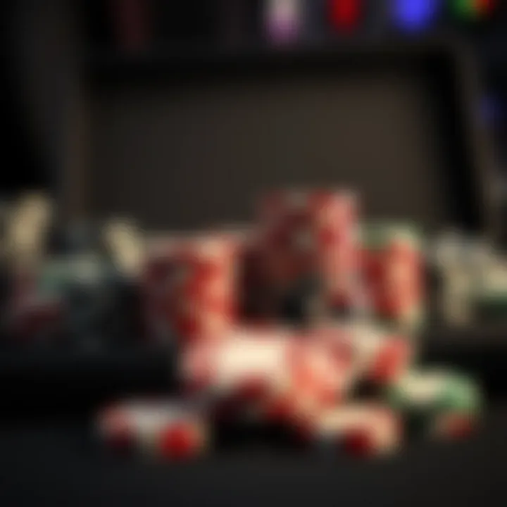 A well-organized poker chip set with a stylish case