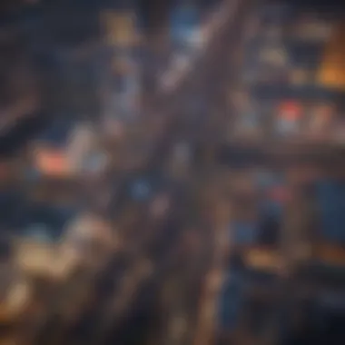 Aerial View of Las Vegas Strip Aerial view of the Las Vegas Strip filled with casinos