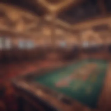 Exciting Casino Floor Atmosphere Exciting atmosphere inside a bustling casino floor