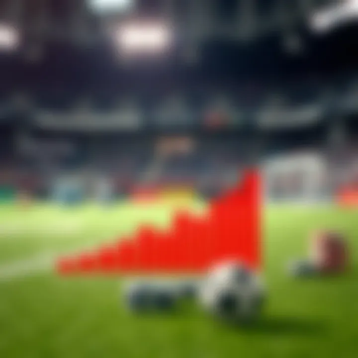 A chart depicting trends in sports gambling