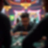 A player focused on the Ultimate X Spin Poker gameplay