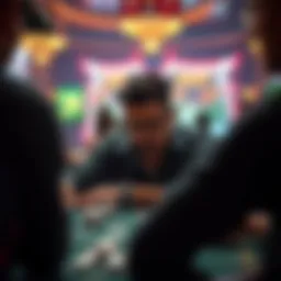 A player focused on the Ultimate X Spin Poker gameplay