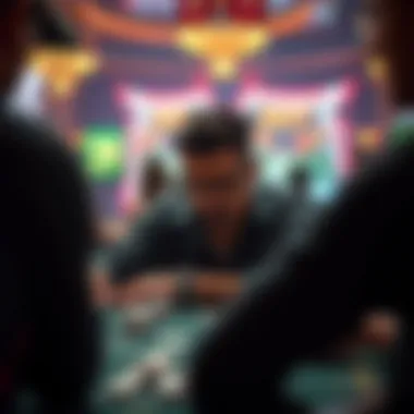 A player focused on the Ultimate X Spin Poker gameplay