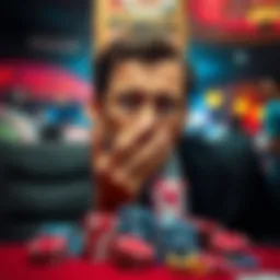 Visual representation of casino addiction effects