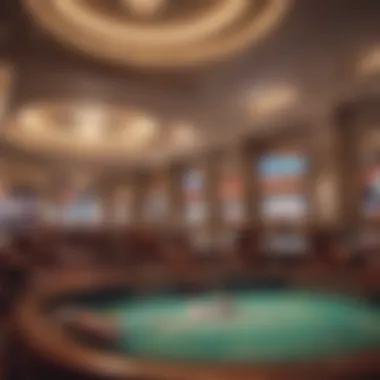 Luxurious Casino Environment Luxurious casino environment showcasing high stakes gaming