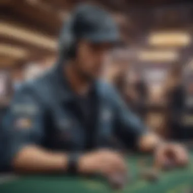 Operators in the Online Gambling Landscape A diverse group of online gambling operators interacting with technology