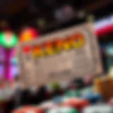 A visually engaging Keno ticket highlighting gameplay options