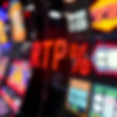 Close-up of return-to-player percentage on a slot machine