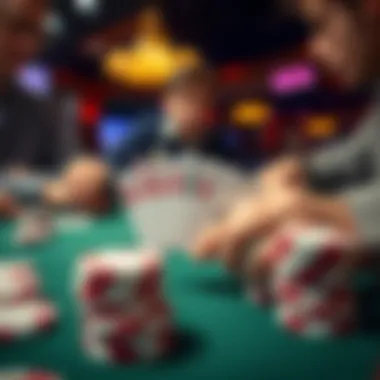 Game Mechanics of Texas Hold'em Visual representation of game mechanics in Texas Hold'em