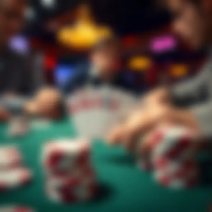 Game Mechanics of Texas Hold'em Visual representation of game mechanics in Texas Hold'em